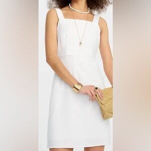 J Crew White Sleeveless Dress